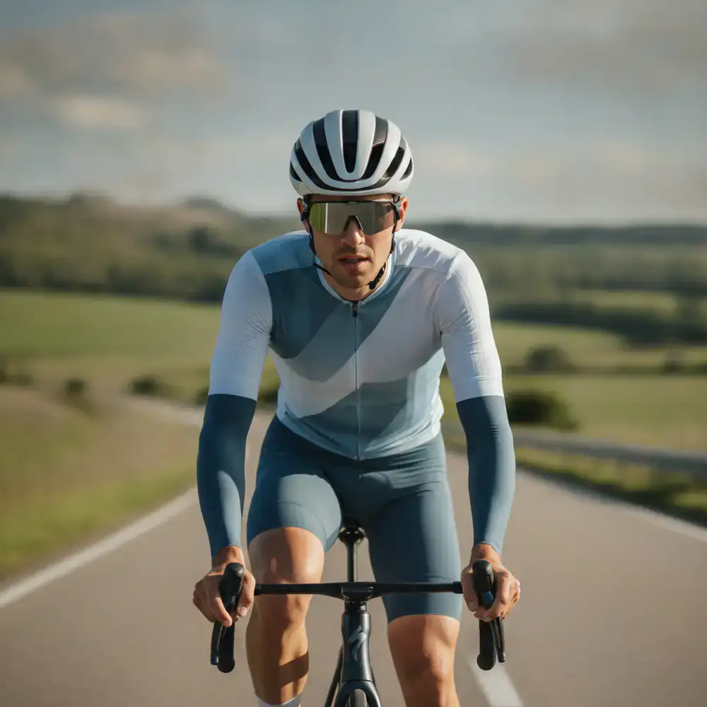 Portrait of a male cyclist